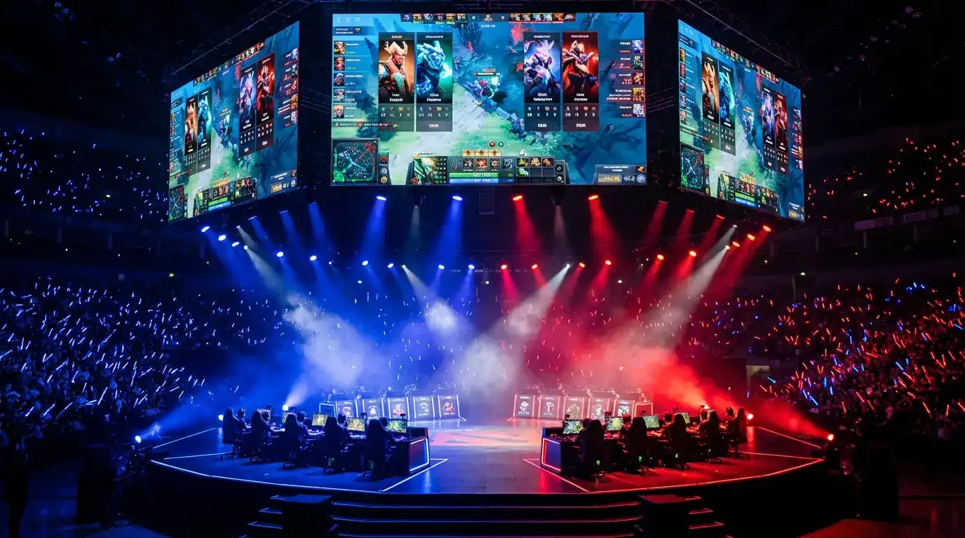 Dota 2 kilpapelaamisen ammattilaisottelu